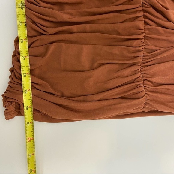 Michael Costello Ana Mini Dress in Terra Cotta Size L - Picture 13 of 13